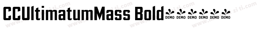 CCUltimatumMass Bold字体转换
